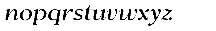 Cyravel Medium Semi Expanded Italic Font LOWERCASE