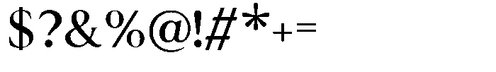 Cyravel Medium Font OTHER CHARS