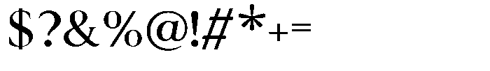 Cyravel Regular Font OTHER CHARS