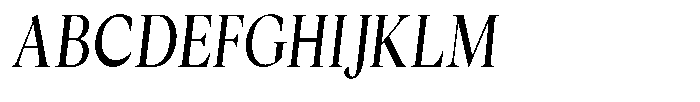 Cyravel Semi Bold Condensed Italic Font UPPERCASE