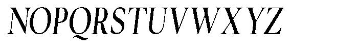Cyravel Semi Bold Condensed Italic Font UPPERCASE