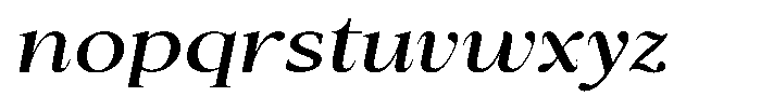 Cyravel Semi Bold Expanded Italic Font LOWERCASE