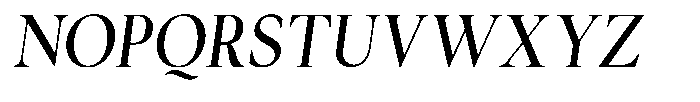 Cyravel Semi Bold Semi Condensed Italic Font UPPERCASE
