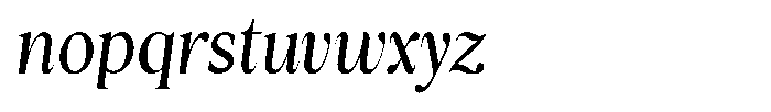 Cyravel Semi Bold Semi Condensed Italic Font LOWERCASE