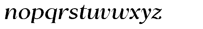 Cyravel Semi Bold Semi Expanded Italic Font LOWERCASE