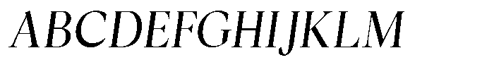 Cyravel Semi Condensed Italic Font UPPERCASE