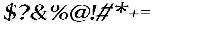 Cyravel Semi Expanded Italic Font OTHER CHARS