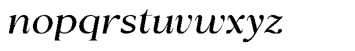 Cyravel Semi Expanded Italic Font LOWERCASE
