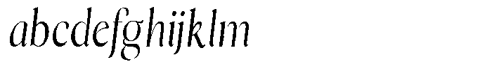 Cyravel Thin Condensed Italic FONT