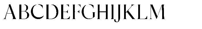 Cyravel Thin Condensed Font UPPERCASE