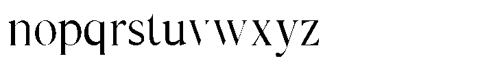 Cyravel Thin Condensed Font LOWERCASE