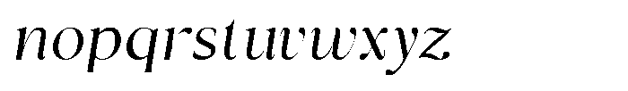 Cyravel Thin Italic Font LOWERCASE