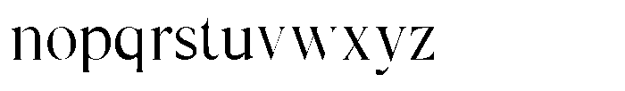 Cyravel Thin Semi Condensed Font LOWERCASE
