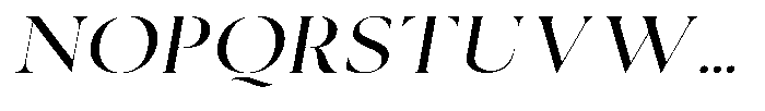 Cyravel Thin Semi Expanded Italic Font UPPERCASE