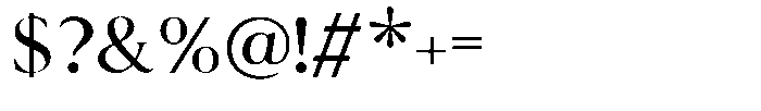 Cyravel Thin Font OTHER CHARS