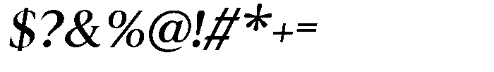 Cyravel Variable Thin Italic Font OTHER CHARS
