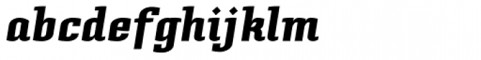 Cyrus Black Italic Font LOWERCASE
