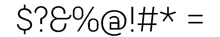 Cy SemiLight Font OTHER CHARS