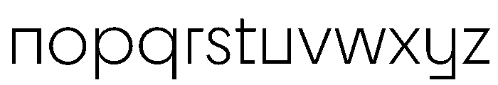 Cy SemiLight Font LOWERCASE