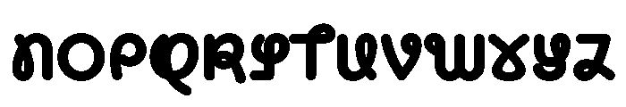 CyCurly Black Font UPPERCASE