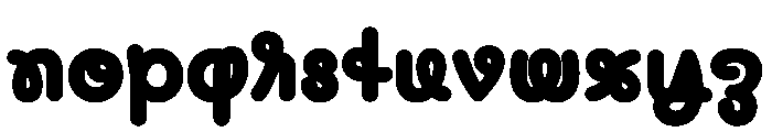 CyCurly Black Font LOWERCASE