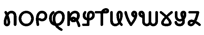 CyCurly Bold Font UPPERCASE