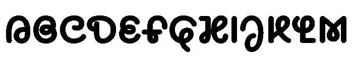 CyCurly ExtraBold Font UPPERCASE