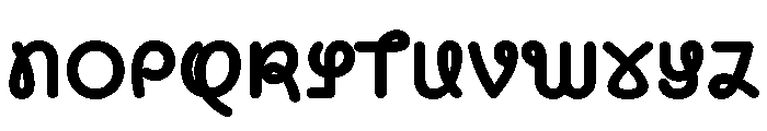 CyCurly ExtraBold Font UPPERCASE