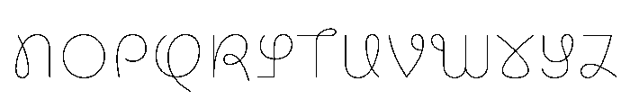 CyCurly ExtraLight Font UPPERCASE
