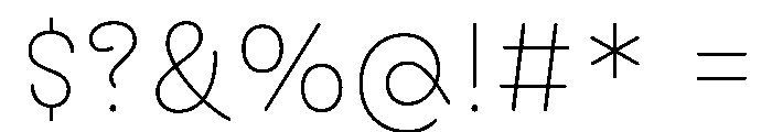 CyCurly Light Font OTHER CHARS