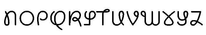 CyCurly Regular Font UPPERCASE