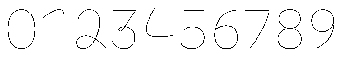 CyCurly Thin Font OTHER CHARS