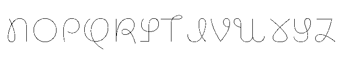 CyCurly Thin Font UPPERCASE