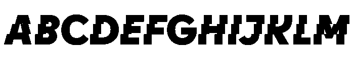 CyGlitch Black Font UPPERCASE