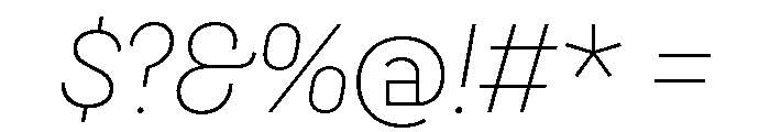 CyGlitch Light Font OTHER CHARS