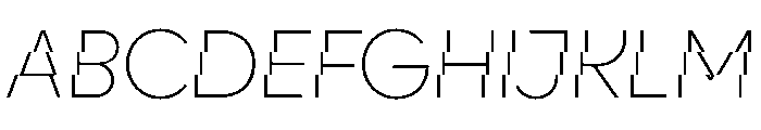 CyGlitch Light Font UPPERCASE