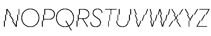 CyGlitch Light Font UPPERCASE