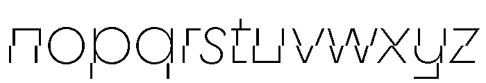CyGlitch Light Font LOWERCASE