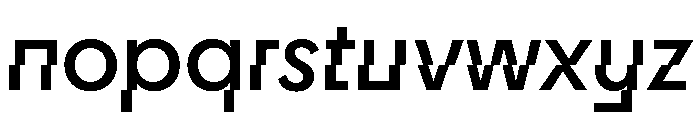 CyGlitch SemiBold Font LOWERCASE