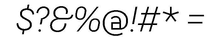 CyGlitch SemiLight Font OTHER CHARS