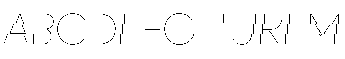 CyGlitch Thin Font UPPERCASE