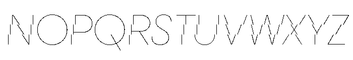 CyGlitch Thin Font UPPERCASE
