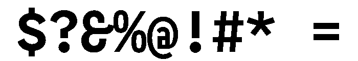 CyMono Bold Font OTHER CHARS