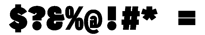 CyMono Extreme Font OTHER CHARS