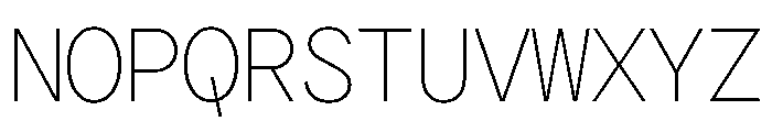 CyMono Light Font UPPERCASE
