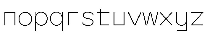 CyMono Light Font LOWERCASE