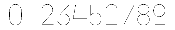 CyMono Thin Font OTHER CHARS