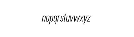 Cynapse Oblique Font LOWERCASE