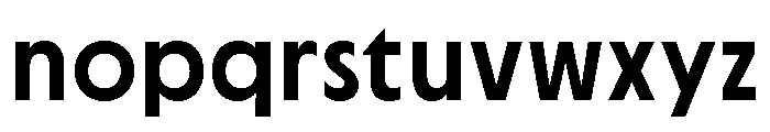 Cygnet Demi Bold Font LOWERCASE