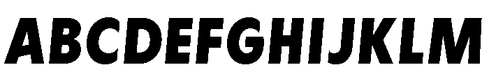 Cygnet Extra Bold Italic Font UPPERCASE
